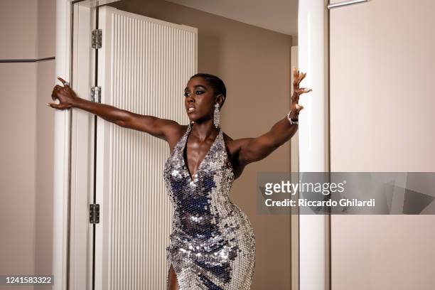 Actress Lashana Lynch poses for a portrait during the 75th Cannes Film Festival on May 19, 2022 in Cannes, France.