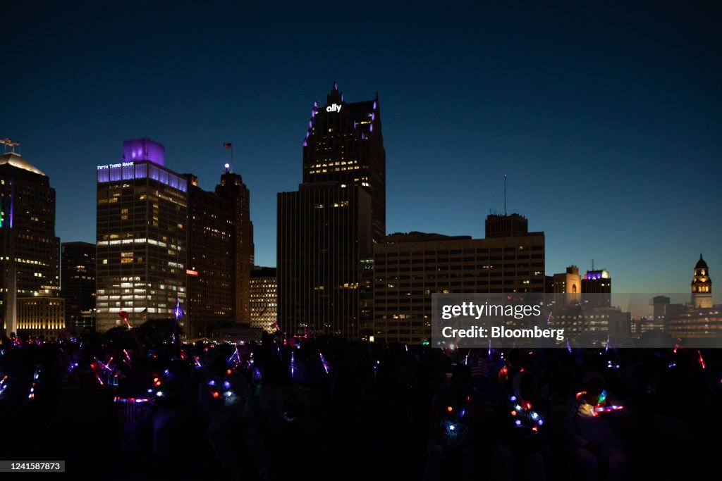 Ford Motors Fireworks Returns To Detroit Since Pandemic