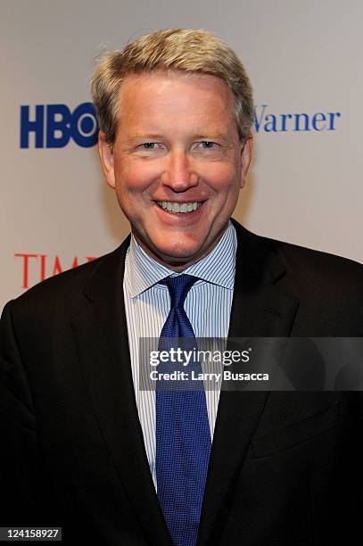 David Westin, President and CEO of the News Licensing Group and the former president of ABC News attends Time Warner's "Beyond 9/11" Photo Exhibit...