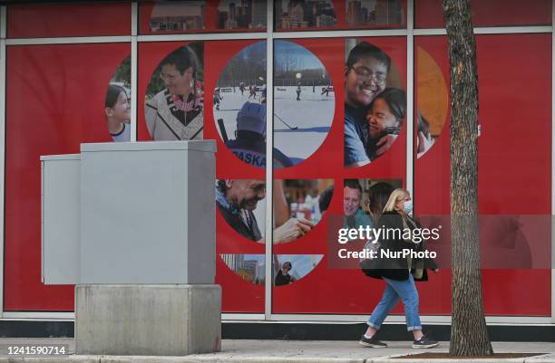 Logo of the Canadian Broadcasting Corporation, CBC/Radio-Canada, a Canadian public broadcaster for both radio and television. Friday, May 20 in...