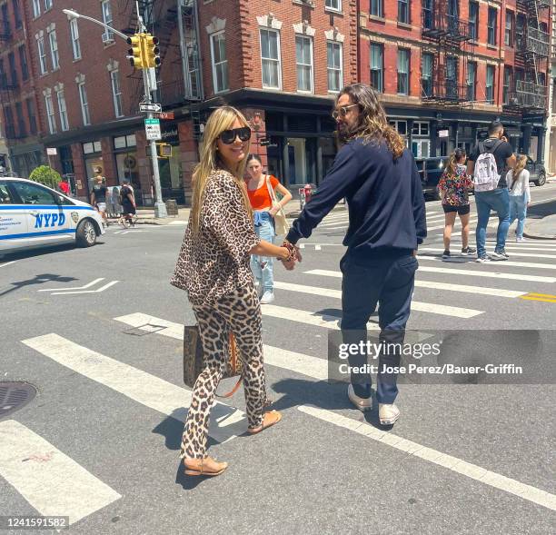 Heidi Klum and Tom Kaulitz are seen on June 28, 2022 in New York City.