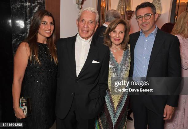 Lisa Reuben Valk, Simon Reuben, Joyce Reuben and Ron Valk attend the BFI Chair's Dinner awarding BFI Fellowships to James Bond producers Barbara...