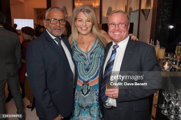 Morgan Young, Carole Ashby and Michael Rose attend the BFI Chair's Dinner awarding BFI Fellowships to James Bond producers Barbara Broccoli and...