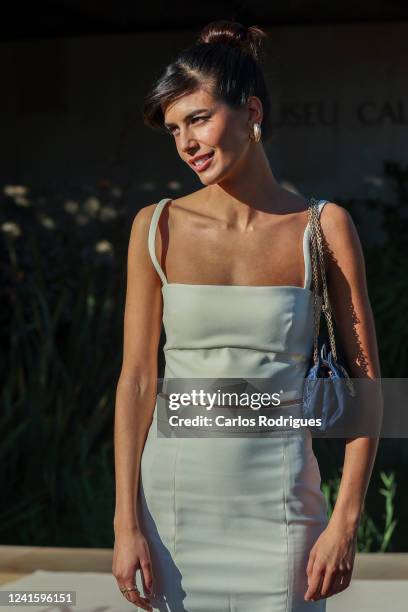 Isabela Valadeiro, Portuguese actress, poses during the Max Mara Opening Resort In Lisbon at Fundacao Calouste Gulbenkian on June 28, 2022 in Lisbon,...