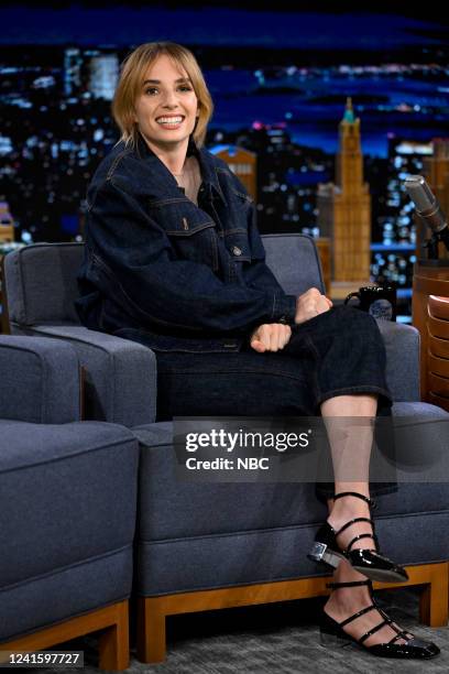 Episode 1680 -- Pictured: Actress Maya Hawke during an interview on Tuesday, June 28, 2022 --