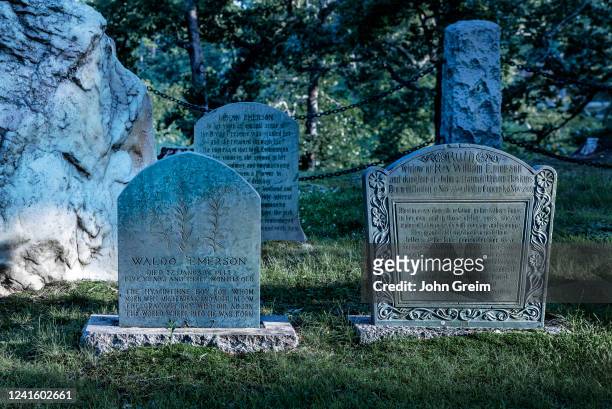 Emerson family graves, Sleepy Hollow Cemetery.