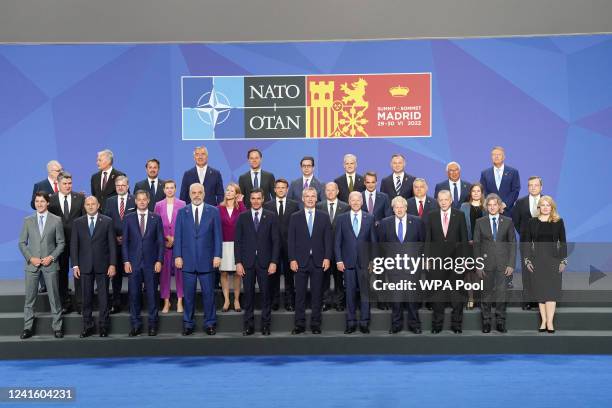 Latvia's President Egils Levits, Lithuanian President Gitanas Nauseda, Luxembourg's Prime Minister Xavier Bettel, Montenegro's President Milo...