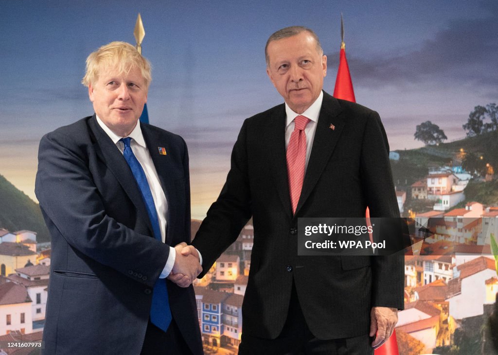 Boris Johnson Attends NATO Summit In Madrid