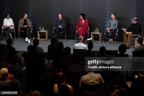 June 2022, Hessen, Kassel: Nikita Dhawan , Professor of Political Theory and History of Ideas at the TU Dresden, Adam Szymczyk, freelance curator and...