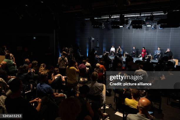 June 2022, Hessen, Kassel: Nikita Dhawan , Professor of Political Theory and History of Ideas at the TU Dresden, Adam Szymczyk, freelance curator and...