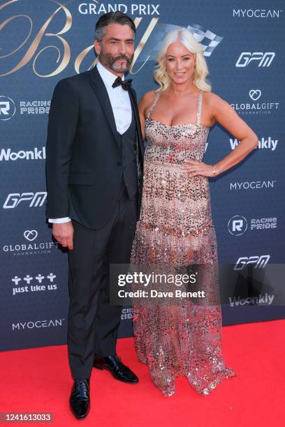 Jimmy Barba and Denise van Outen attend The Grand Prix Ball 2022 at The Hurlingham Club on June 29, 2022 in London, England.