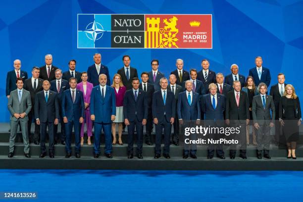 Heads of State in the photo family of the NATO Summit in Madrid, Spain.