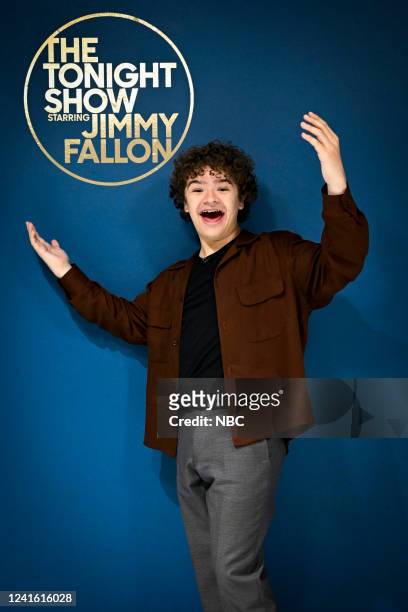 Episode 1681 -- Pictured: Actor Gaten Matarazzo poses backstage on Wednesday, June 29, 2022 --