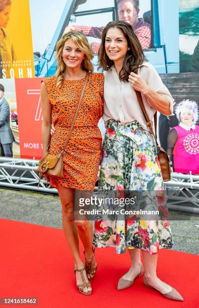 Luise Bähr and Bianca Hein attend the 75th Anniversary Celebration party of ndF at Galopprennbahn Riem on June 29, 2022 in Munich, Germany.