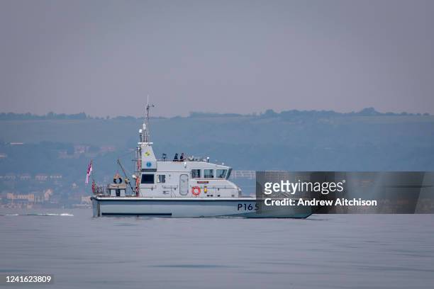 Example , a patrol and training vessel of the Royal Navy and part of the Coastal Forces Squadron patrolling the English Channel on the 16th of June...
