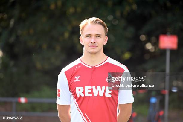 June 2022, North Rhine-Westphalia, Cologne: Georg Strauch , Soccer, 1. Bundesliga, Photo session for the 2022/23 season, 1. FC Köln. Photo: Federico...