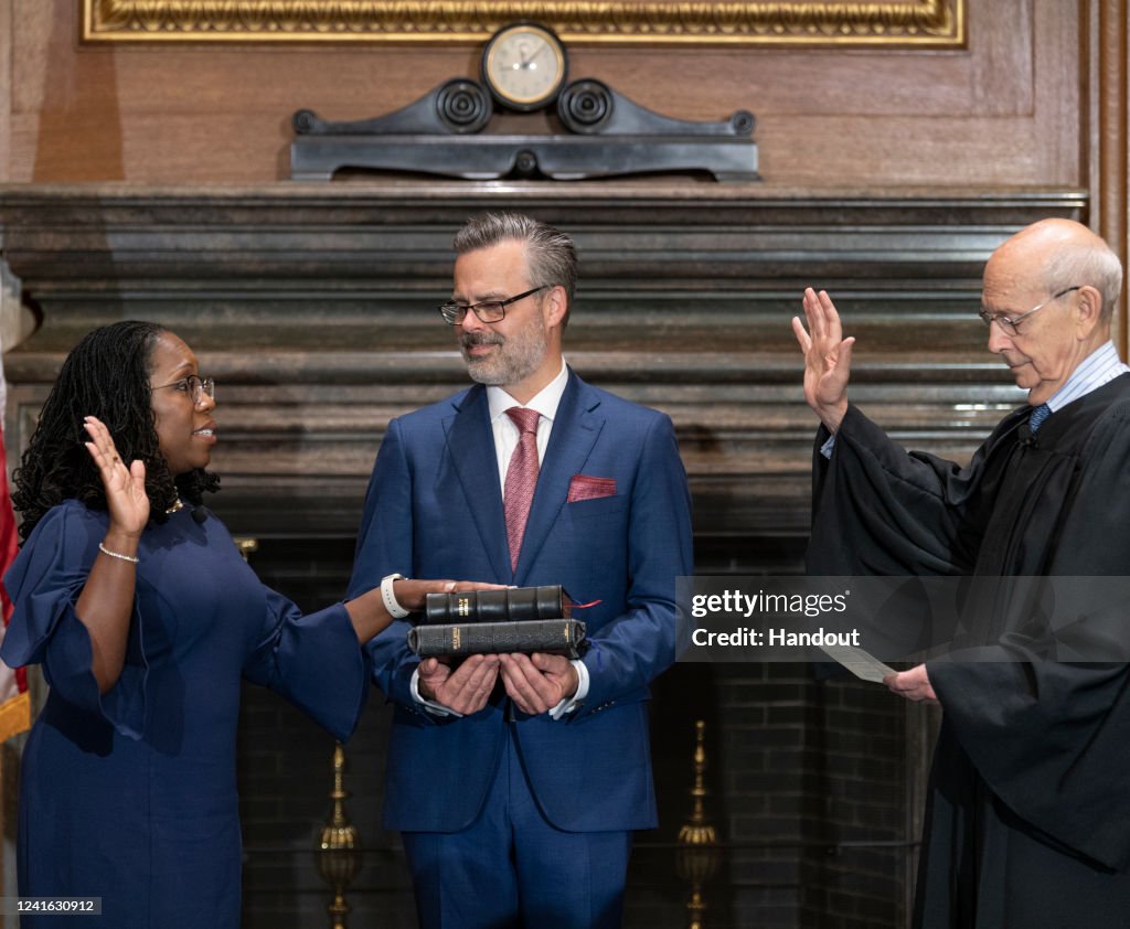 Ketanji Brown Jackson Sworn-In As Newest Supreme Court Justice