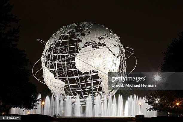 The Unisphere is seen during Day Eleven of the 2011 US Open at the USTA Billie Jean King National Tennis Center on September 8, 2011 in the Flushing...