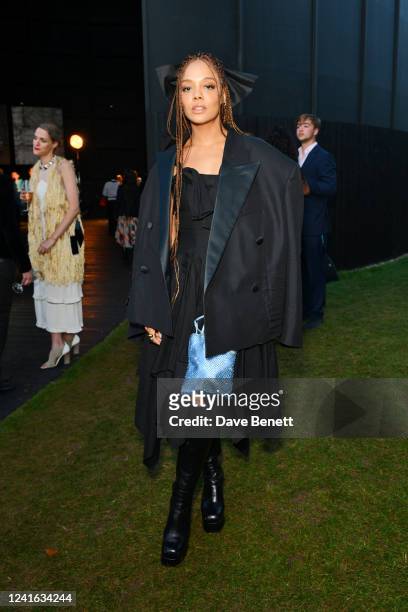 Tessa Thompson attends a private gathering with Serpentine's Chairman, Michael R Bloomberg, to honour artists and thank most loyal supporters at The...
