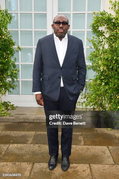 Editor-In-Chief of British Vogue Edward Enninful attends a private gathering with Serpentine's Chairman, Michael R Bloomberg, to honour artists and...