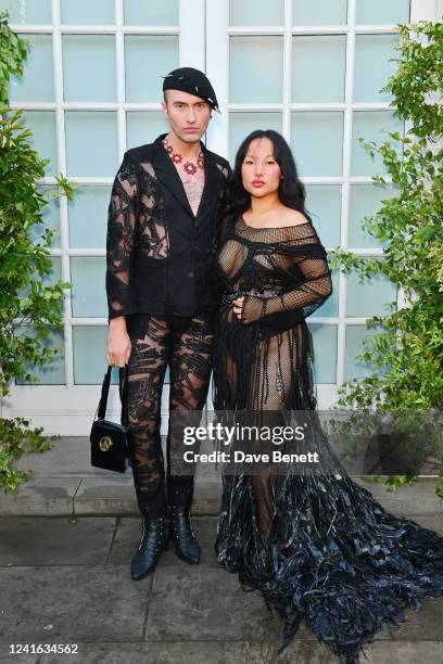 Charles Jeffrey and Tsunaina attend a private gathering with Serpentine's Chairman, Michael R Bloomberg, to honour artists and thank most loyal...