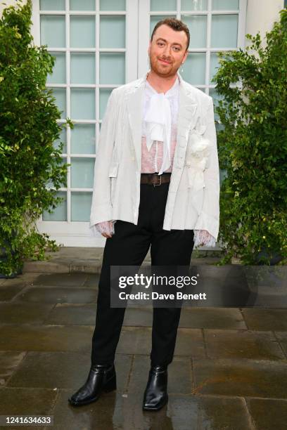 Sam Smith attends a private gathering with Serpentine's Chairman, Michael R Bloomberg, to honour artists and thank most loyal supporters at The...