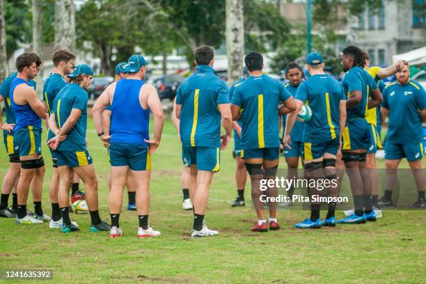 Australia A Captain's Run at Albert Park on July 1, 2022 in Suva, Fiji.