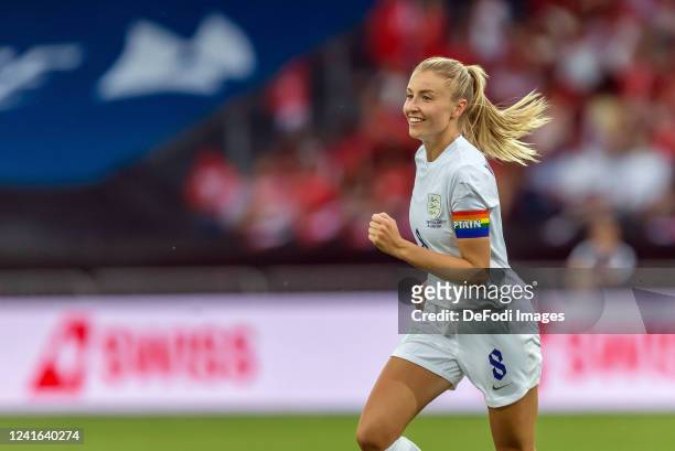 Leah Williamson of England Looks on during the Women's International friendly match between Switzerland and England at Stadion Letzigrund on June 30,...