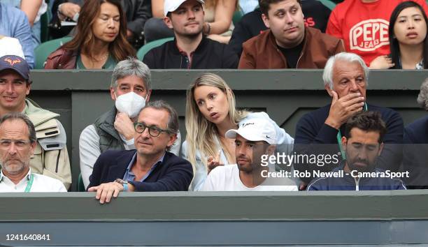 Rafael Nadal's sister Maria Isabel Nadal during day four of The Championships Wimbledon 2022 at All England Lawn Tennis and Croquet Club on June 30,...