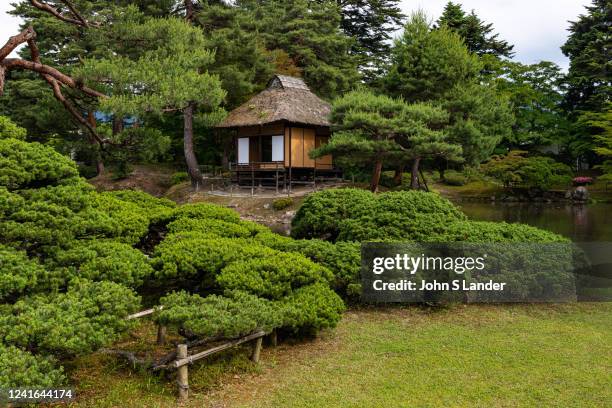 Oyakuen Garden was built by the feudal lords of Aizu - these were medicinal gardens for Aizu domain. Its name is derived from the circuit style...