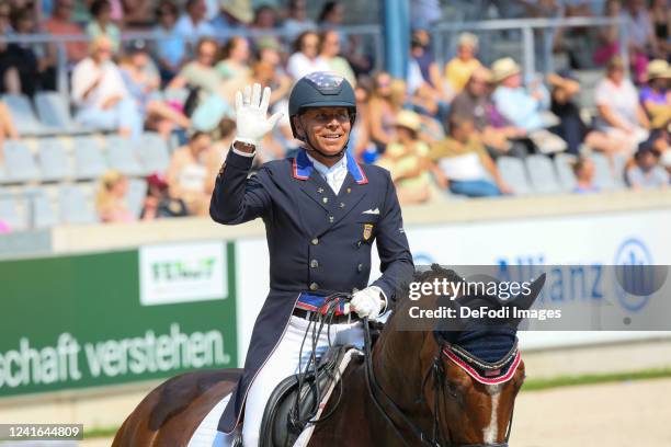 Steffen Peters of USA with Suppenkasper at the competion Grand Prix CDIO5 Evaluation for the Lambertz Nations Cup during the World Equestrian...