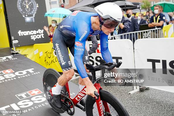 Dutch Rider Alpecin - Deceuninck team's Dutch rider Mathieu Van Der Poel takes ...