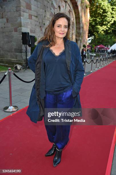 Elisabeth Lanz attends the Bad Hersfelder festival opening 2022 with the play Notre Dame at Stiftsruine on July 1, 2022 in Bad Hersfeld, Germany.