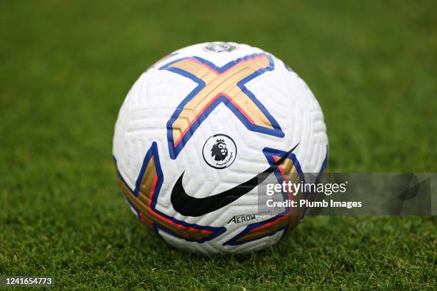 The 2022-2023 premier league Nike ball during the Leicester City training session at Leicester City Training Ground, Seagrave on July 1st, 2022 in...
