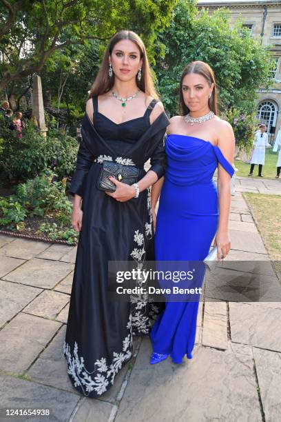 Lady Sabrina Percy and Amber Le Bon attend the Bulgari gala dinner to celebrate the Queen's Platinum Jubilee and unveil the 'Jubilee Emerald Garden'...