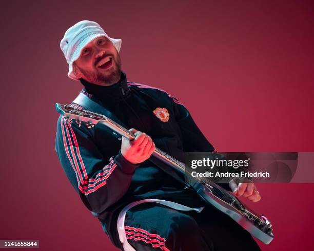 Arnim Teutoburg-Weiß of German band Beatsteaks performs live on stage during a concert at Parkbuehne Wuhlheide on July 1, 2022 in Berlin, Germany.