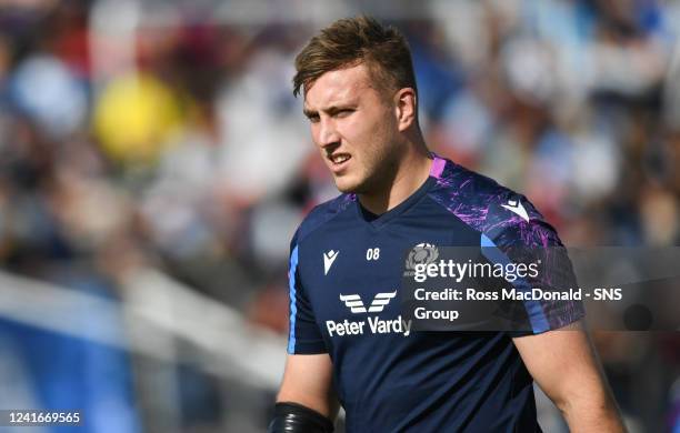 Scotland's Matt Fagerson during a test match between Argentina and Scotland at the Estadio 23 de Agosto, on July 02 in San Salvador de Jujuy,...