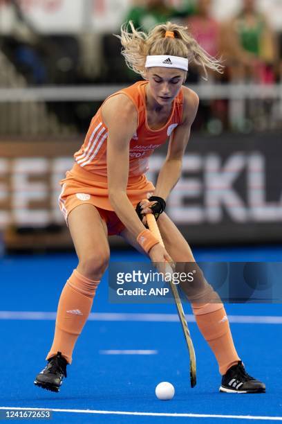 Yibbi Jansen during the match between the Netherlands and Ireland at the World Hockey Championships at Wagener Stadium, on July 2, 2022 in Amsterdam,...