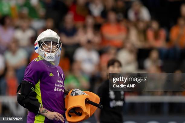 Anne Veenedaal during the match between the Netherlands and Ireland at the Hockey World Cup at the Wagener Stadium, on July 2, 2022 in Amsterdam,...