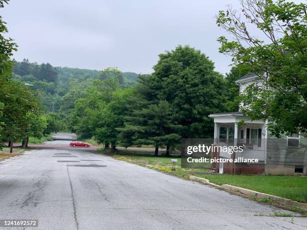 June 2022, US, Centralia: Harold Mervine's home sits on a road in Centralia. When the fatal fire broke out in the Centralia mining district, Harold...