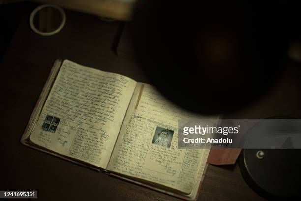 Replica edition of "Anne Frank's Diary" is exhibit in the "Anne Frank's House" museum in Buenos Aires, Argentina on July 01, 2022. On the occasion of...