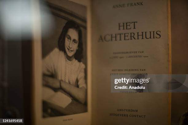 Replica edition of "Anne Frank's Diary" is exhibit in the "Anne Frank's House" museum in Buenos Aires, Argentina on July 01, 2022. On the occasion of...