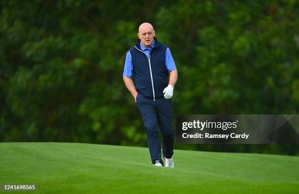 Limerick , Ireland - 4 July 2022; Former Ireland rugby player Keith Wood during day one of the JP McManus Pro-Am at Adare Manor Golf Club in Adare,...