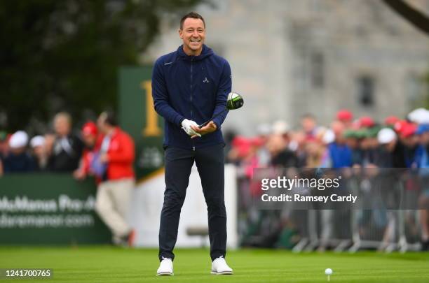 Limerick , Ireland - 4 July 2022; Former footballer John Terry on the first during day one of the JP McManus Pro-Am at Adare Manor Golf Club in...