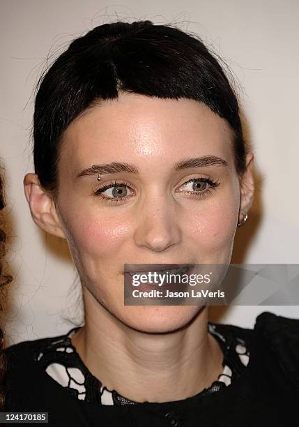 Actress Rooney Mara attends the premiere of "Tanner Hall" at the Vista Theatre on September 6, 2011 in Los Angeles, California.