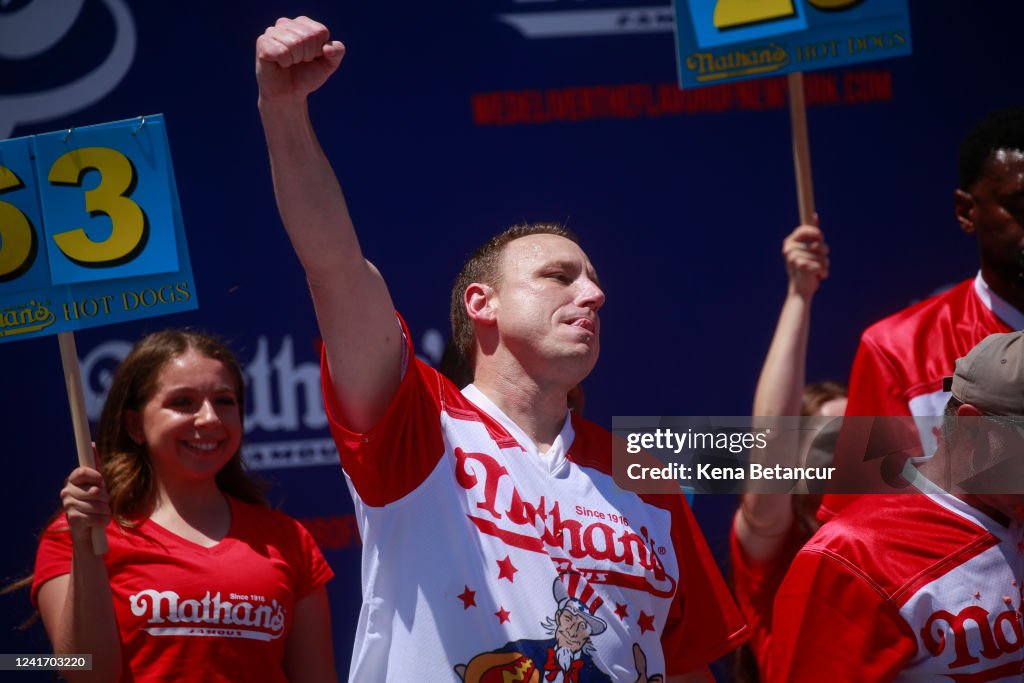 Annual 4th Of July Hot Dog Eating Competition Held On Coney Island