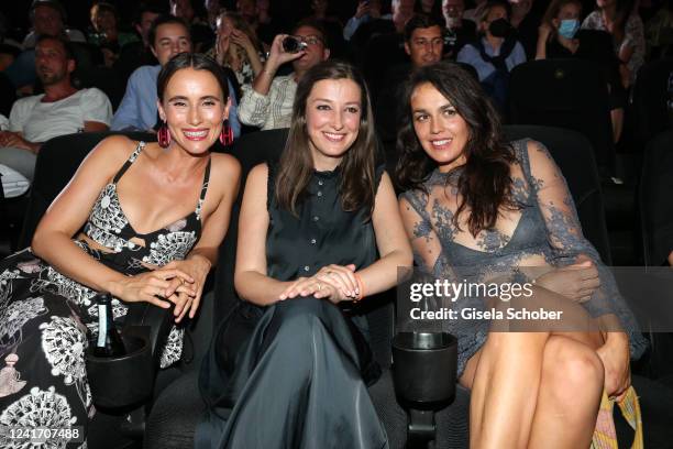 Peri Baumeister, Alexandra Maria Lara and Lucie Heinze during the premiere of the new Constantin Film movie "Liebesdings" at Mathaeser Filmpalast on...