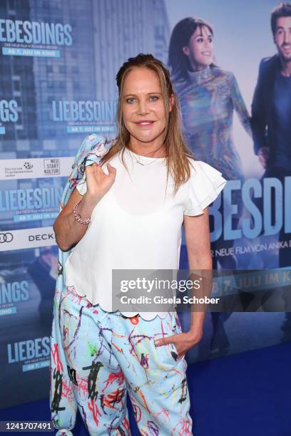 Doreen Dietel during the premiere of the new Constantin Film movie "Liebesdings" at Mathaeser Filmpalast on July 4, 2022 in Munich, Germany.