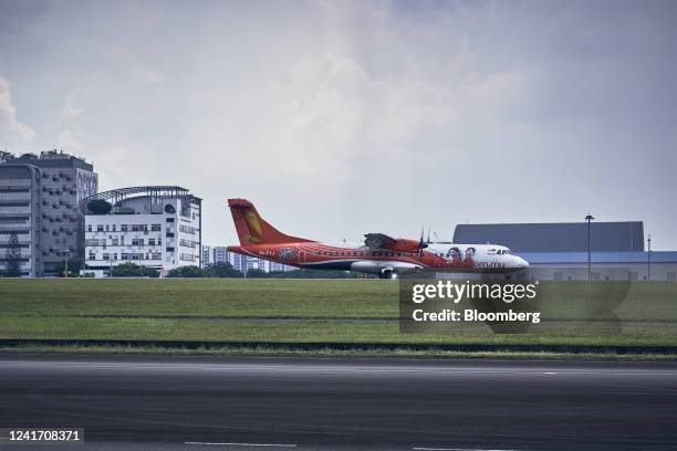 Firefly Airline flight from Subang, Malaysia lands at Seletar Airport in Singapore, on Monday, June 13, 2022. Singapore has already signed two...