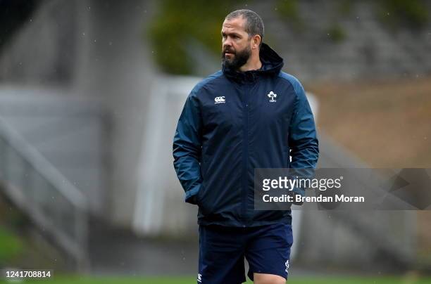 Auckland , New Zealand - 5 July 2022; Head coach Andy Farrell during Ireland rugby squad training at North Harbour Stadium in Auckland, New Zealand.